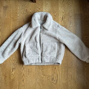 Urban Outfitters Beige Sherpa Jacket